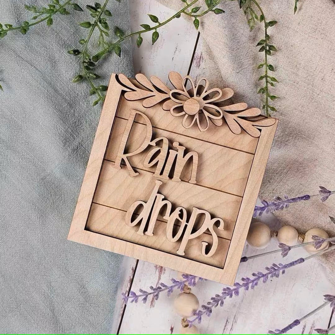 A Trio of Spring Signs DIY Kit | Spring DIY Sign Kits | Modern Farmhouse Spring Decor Kit | Whimsical DIY Spring Decor